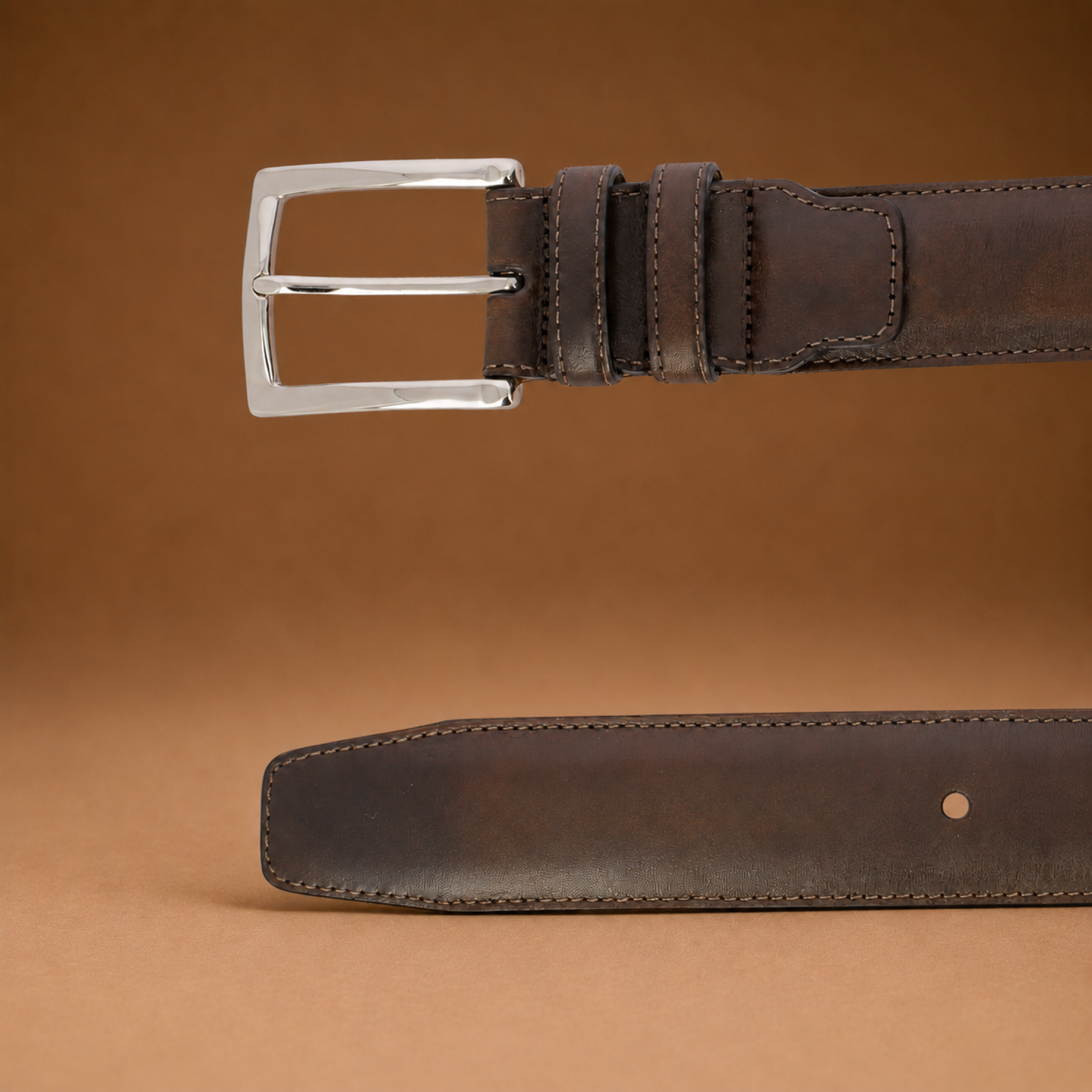 Hardrige - Ceinture Emile marron - Ceinture Gauthier chocolat - vue 2