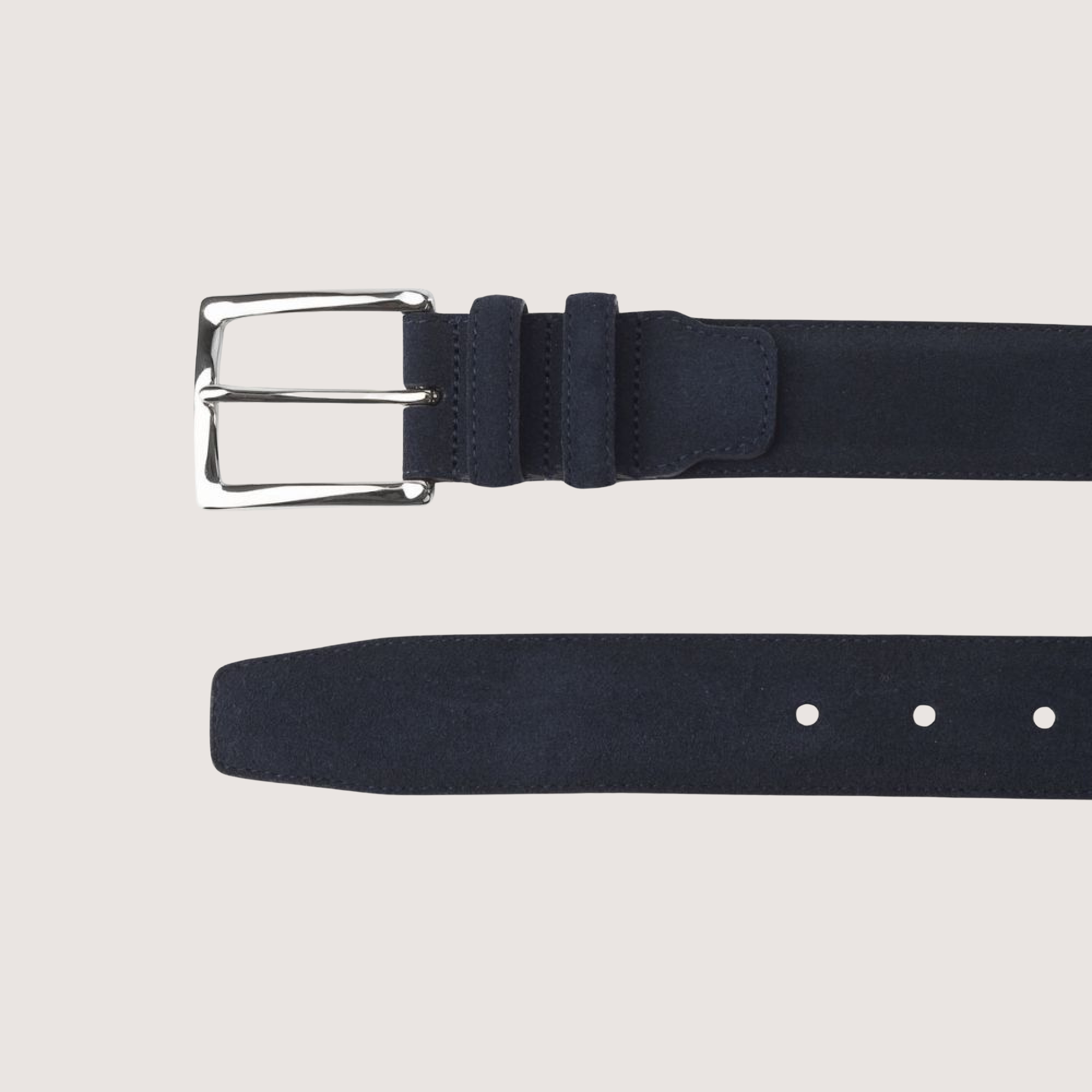 Hardrige - Atlantic Pampilles Suède Navy - Ceinture Gauthier suede navy - vue 2