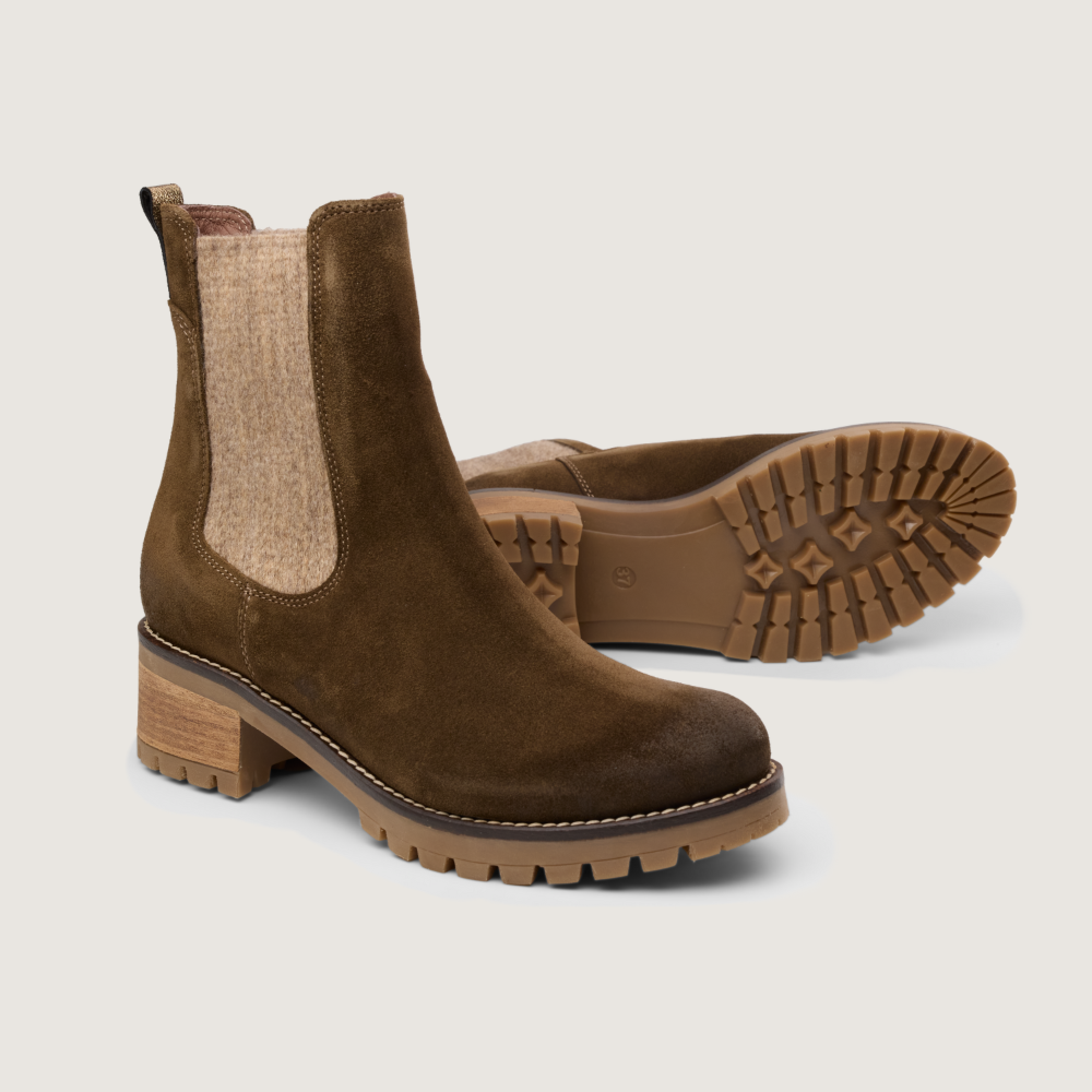 Hardrige - Fasty - Fasty Suédé kaki - vue 2