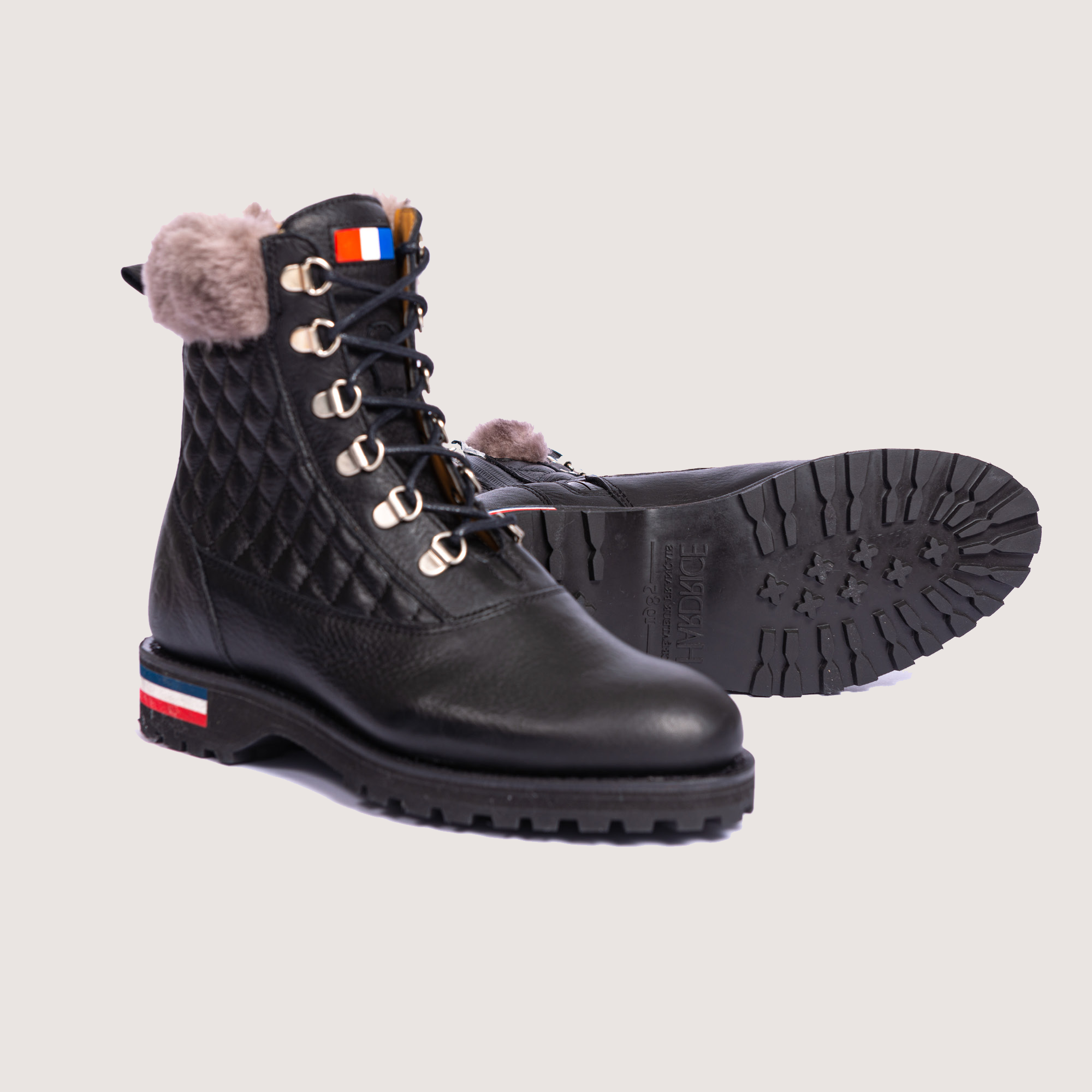 Hardrige - Boots - Vercors Noir Col Fourrure - vue 2