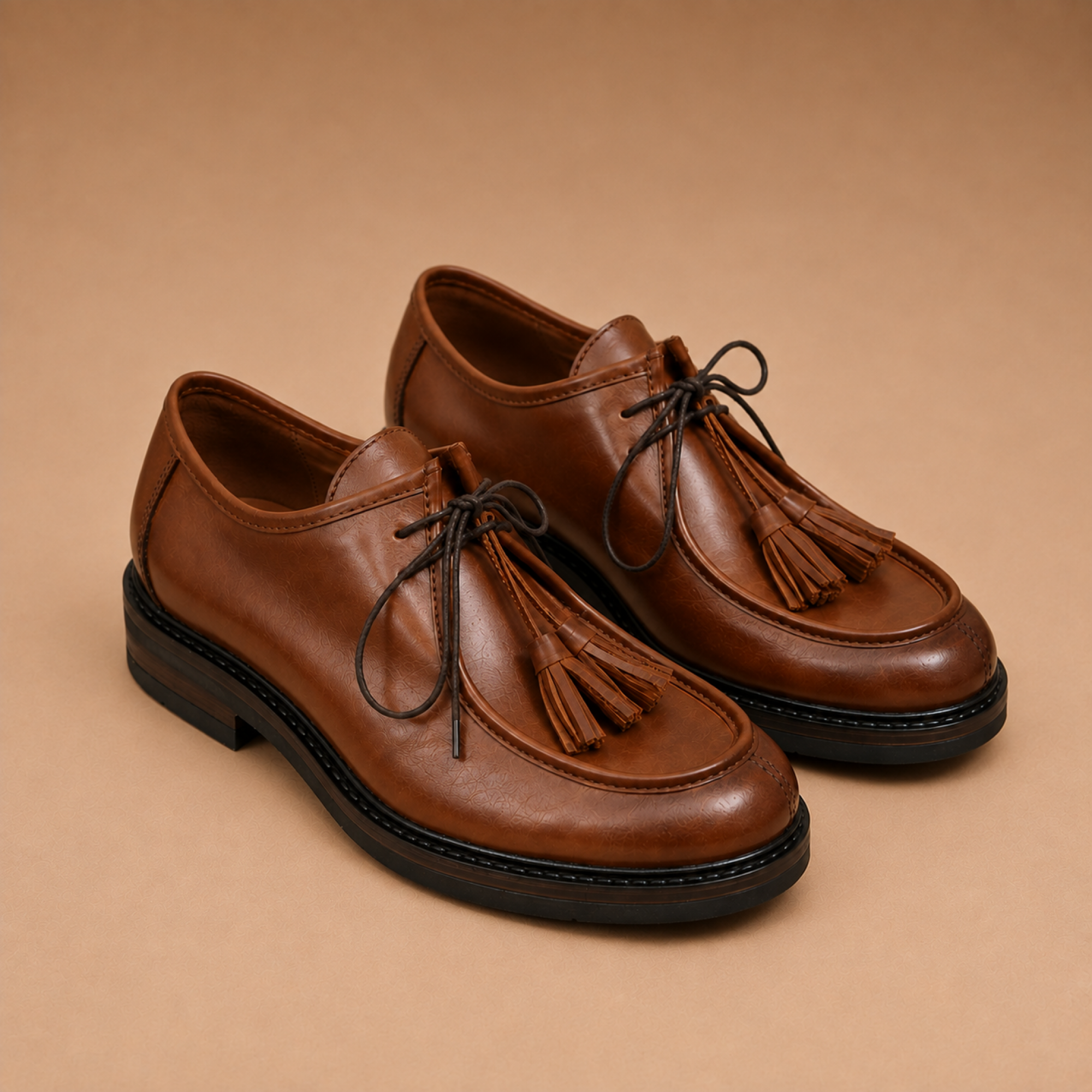 Hardrige - Chaussures derby femme - Chablis cognac - vue 2