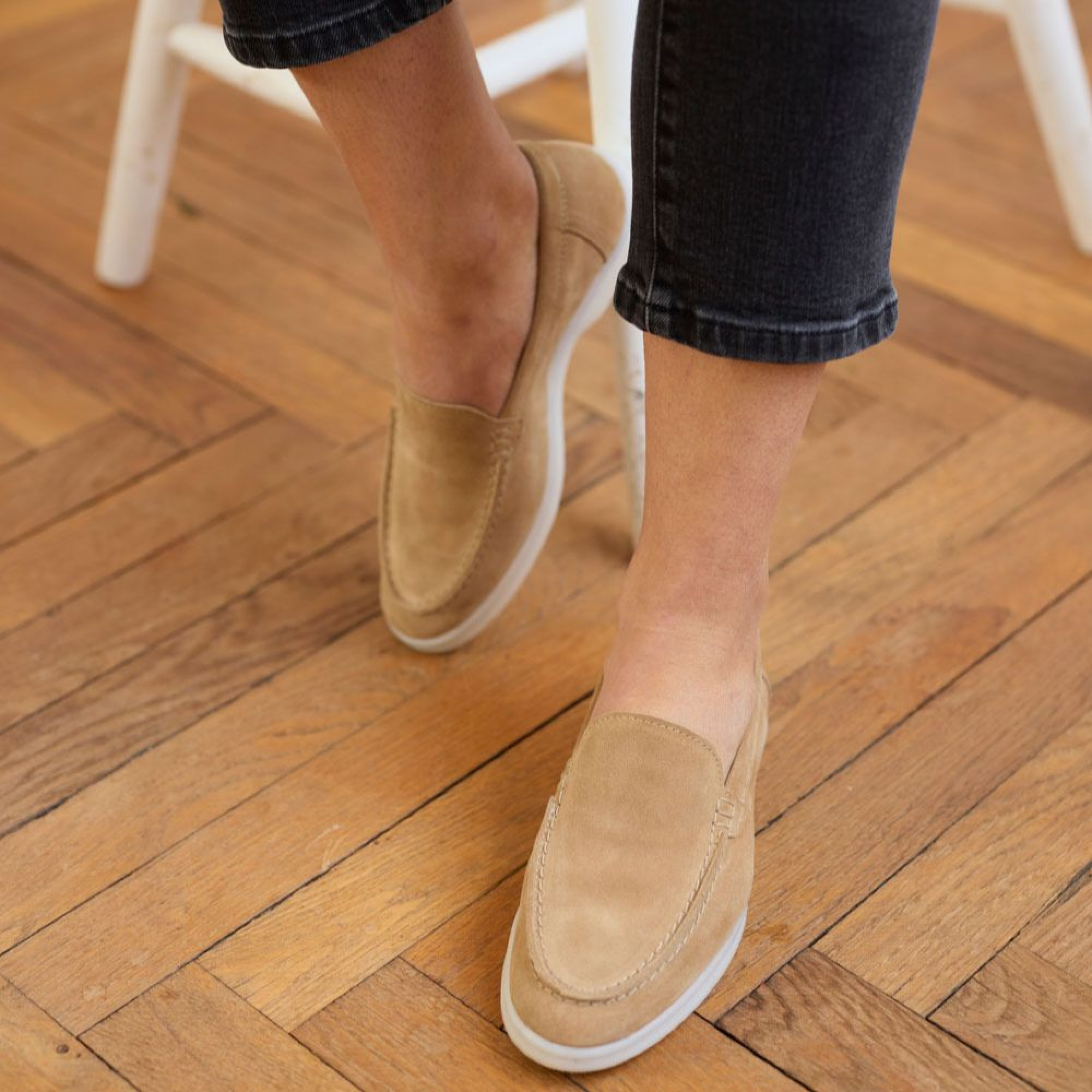 Mocassins Femme En Cuir Haut De Gamme Maison Hardrige