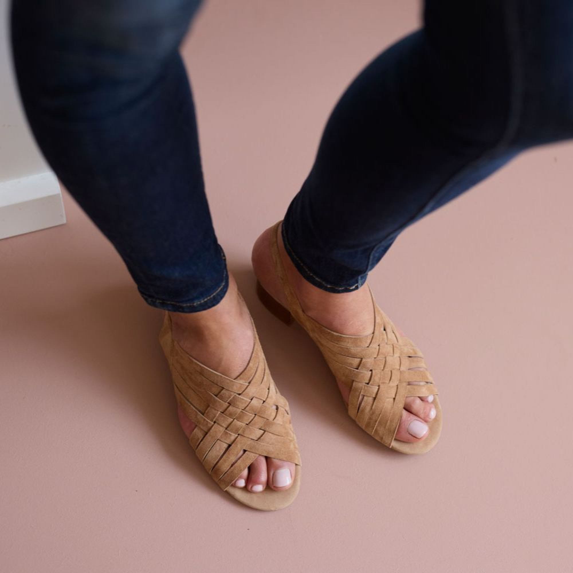 Hardrige, Dama suede cuoio