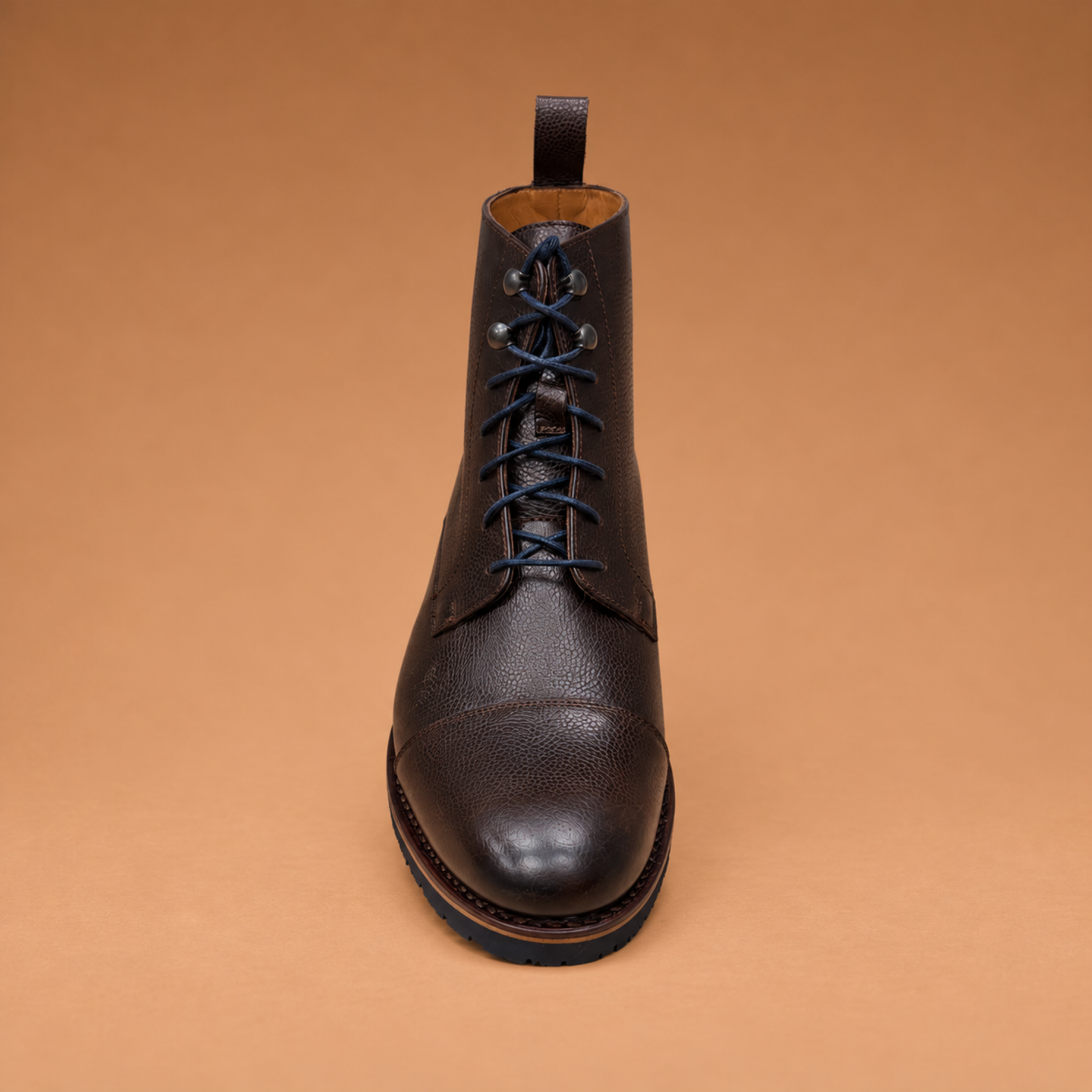 Hardrige - Bottines Homme - Hector grainé choco - vue 2