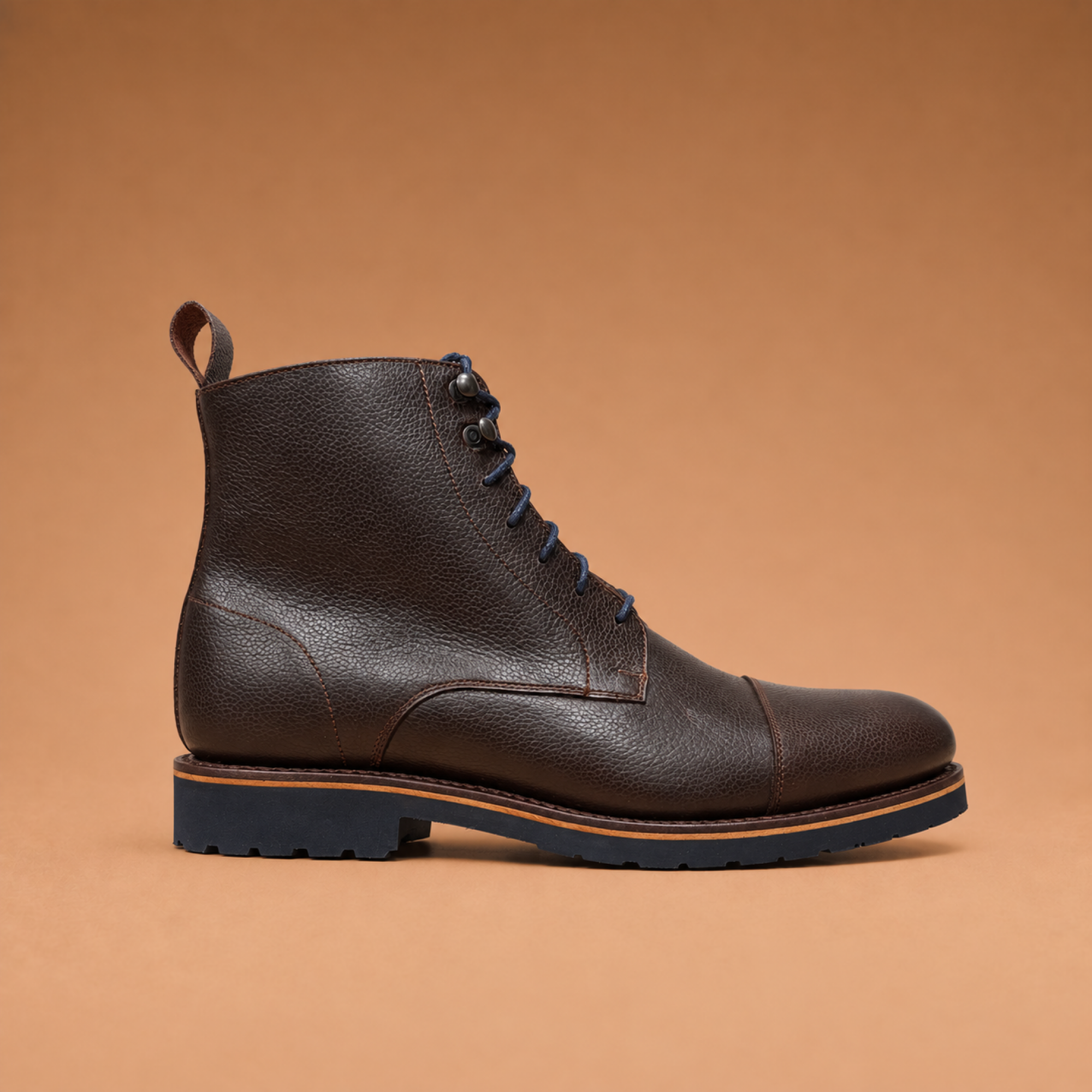 Hardrige - Bottines Homme - Hector grainé choco