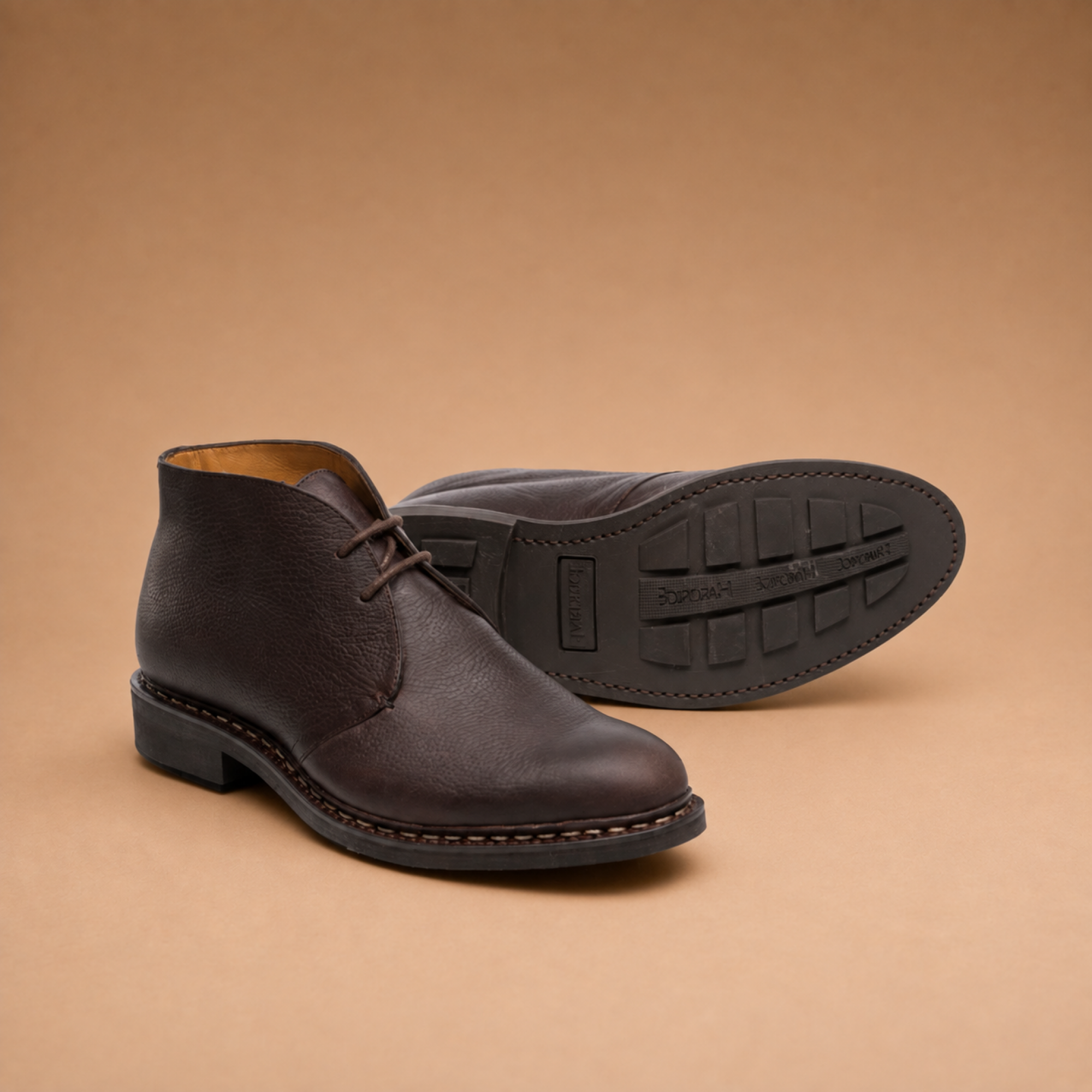 Hardrige - Hector grainé choco - Jerry Marron - vue 2