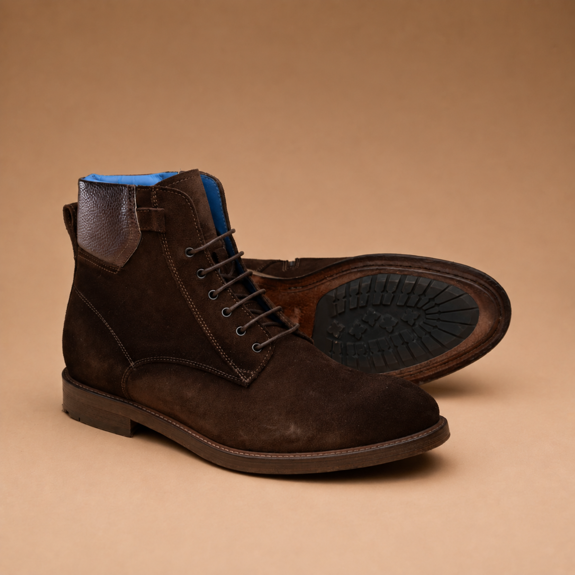 Hardrige - B330 suede taupe - N368 suédé choco - vue 2