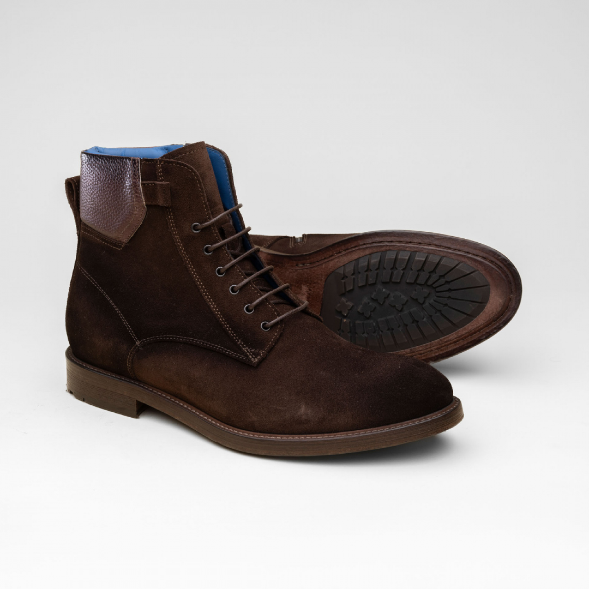 Hardrige - B560 tan - N368 suédé choco - vue 2