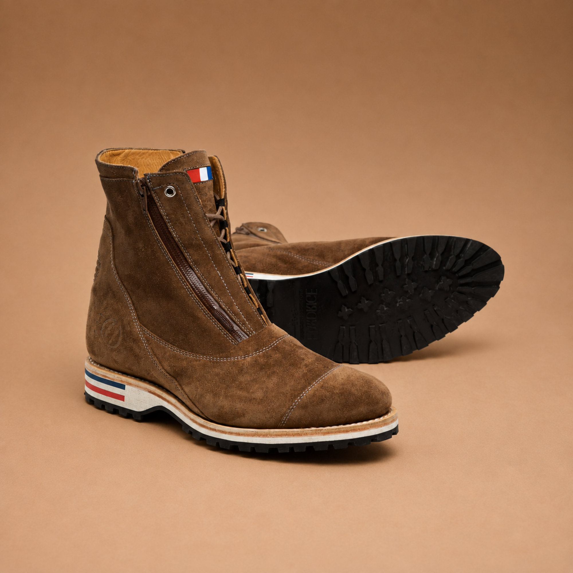 Hardrige - Cousu Goodyear Homme - Rafale Velours Taupe - vue 2