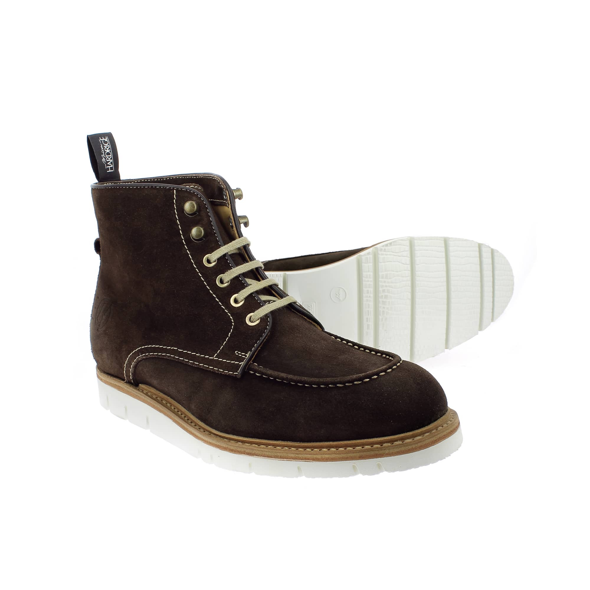 Chaussures boots homme - Cuir hydro noir - Cousu goodyear - Luxe