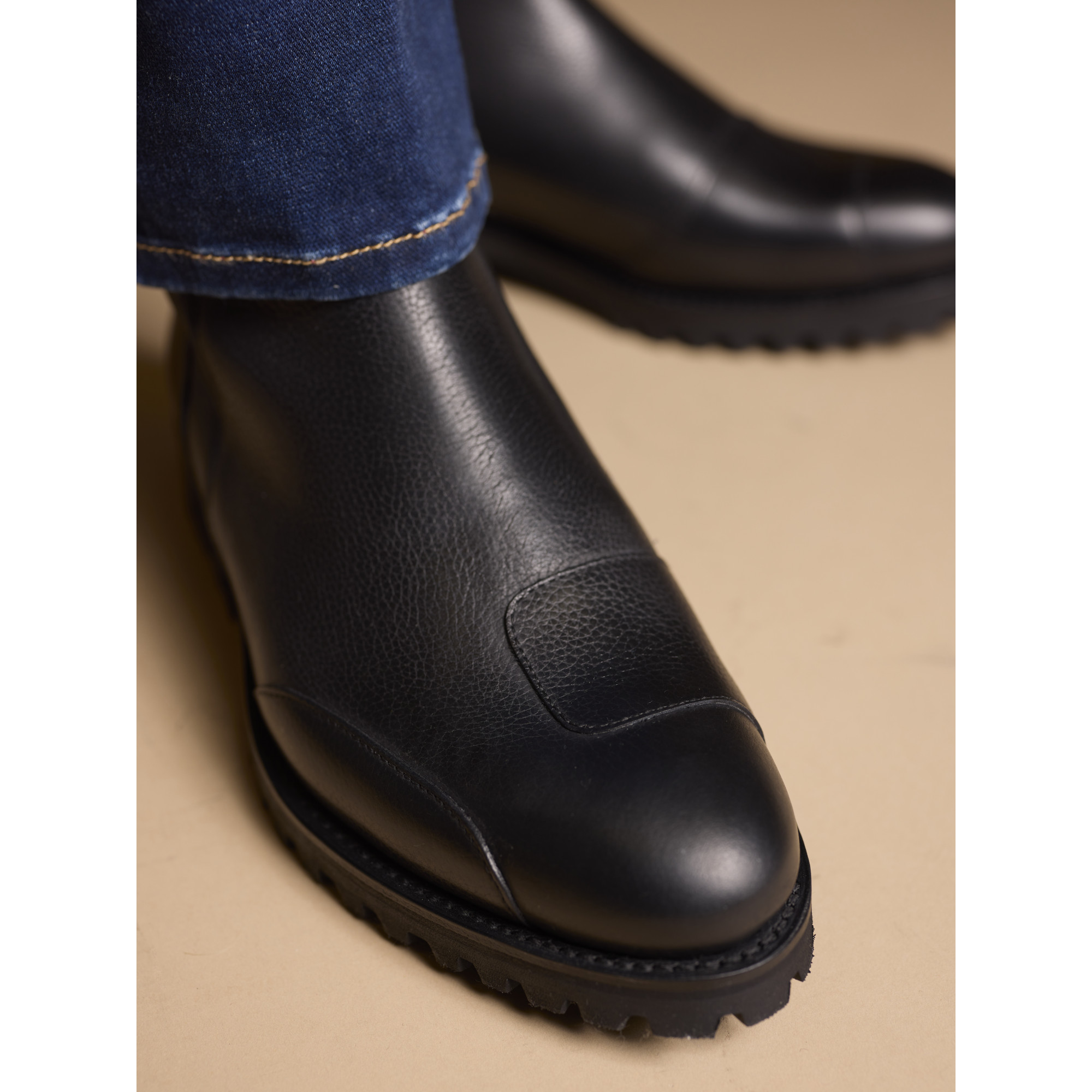 Hardrige - Bottines Homme - Royal grainé Noir - vue 2