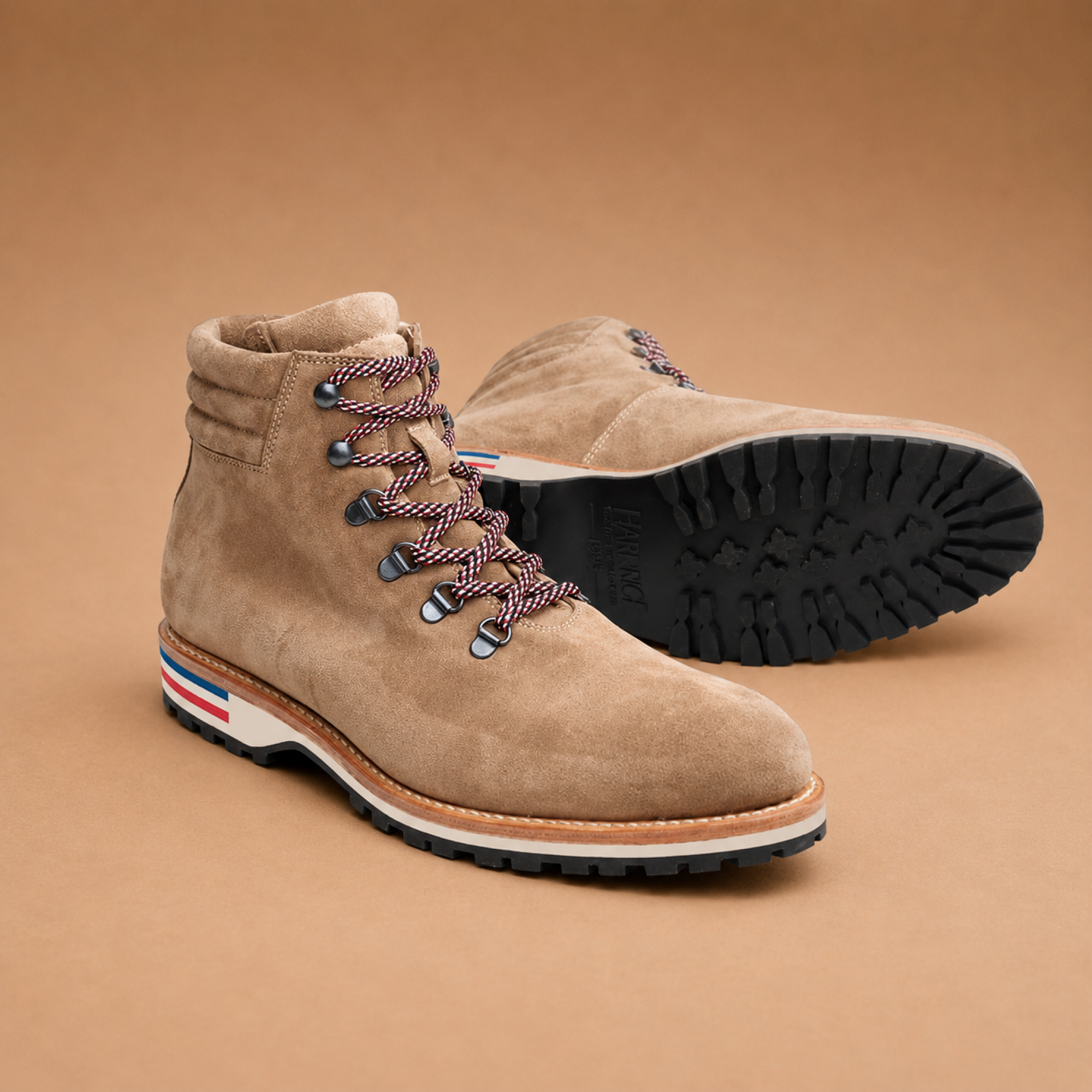 Hardrige - Cousu Goodyear Homme - Autrans Velours Taupe - vue 2