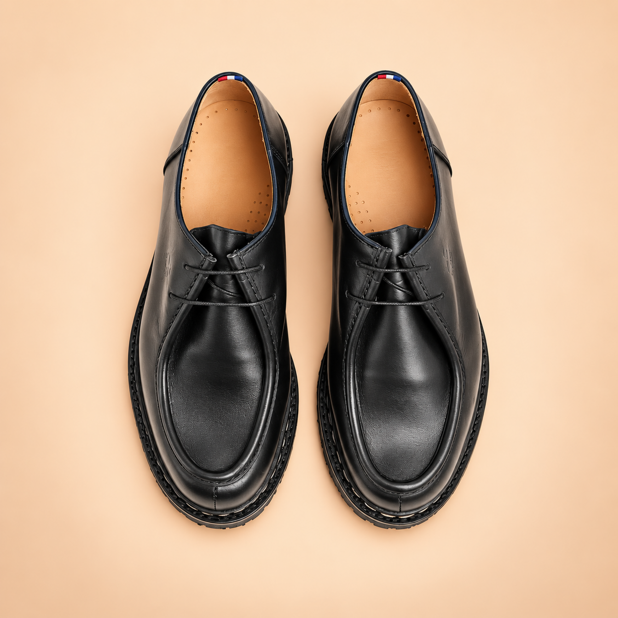 Hardrige - Derby homme en cuir noir – Cactus - Derby homme en cuir noir – Camargue - vue 2