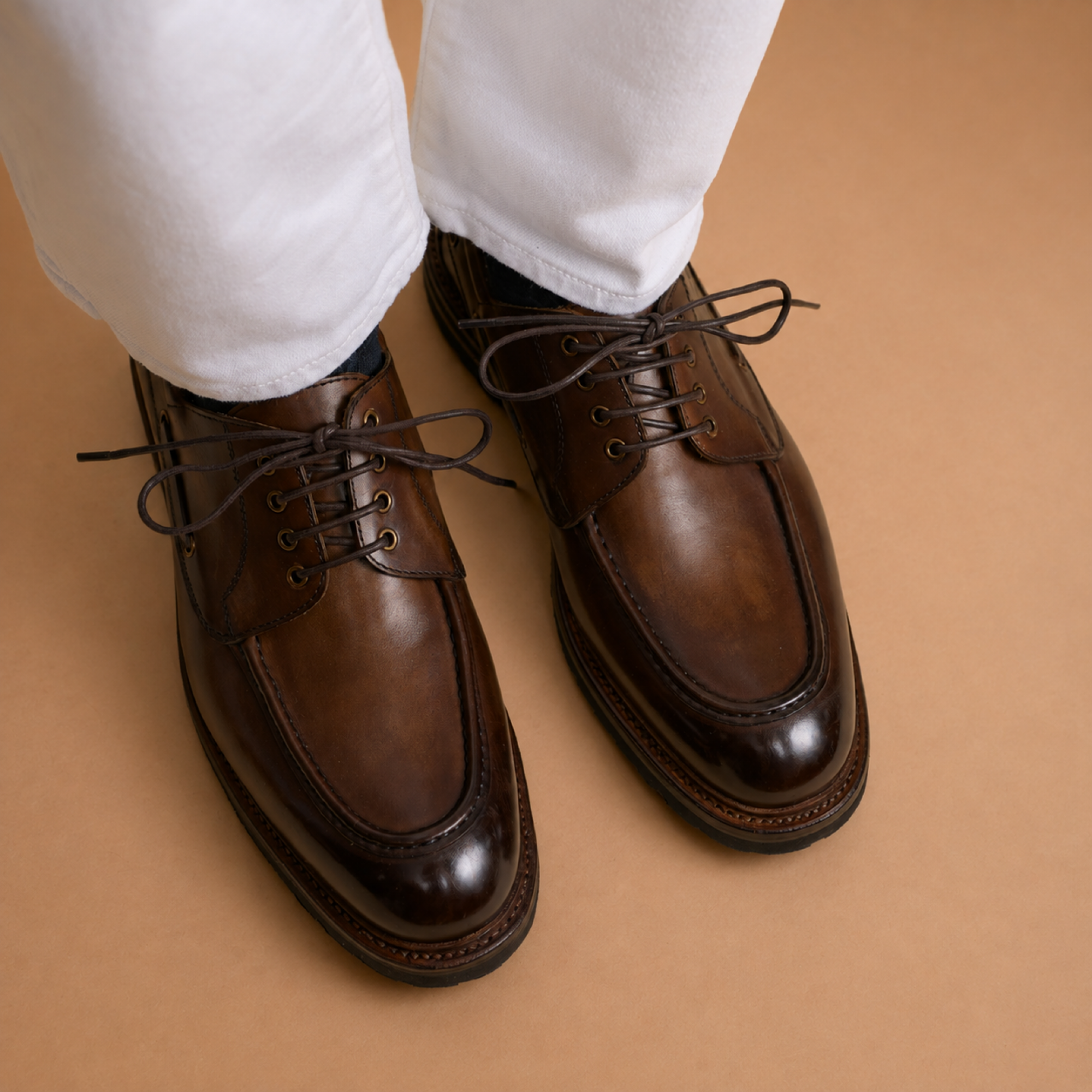 Hardrige, Chaussure bateau homme marron – Forêt