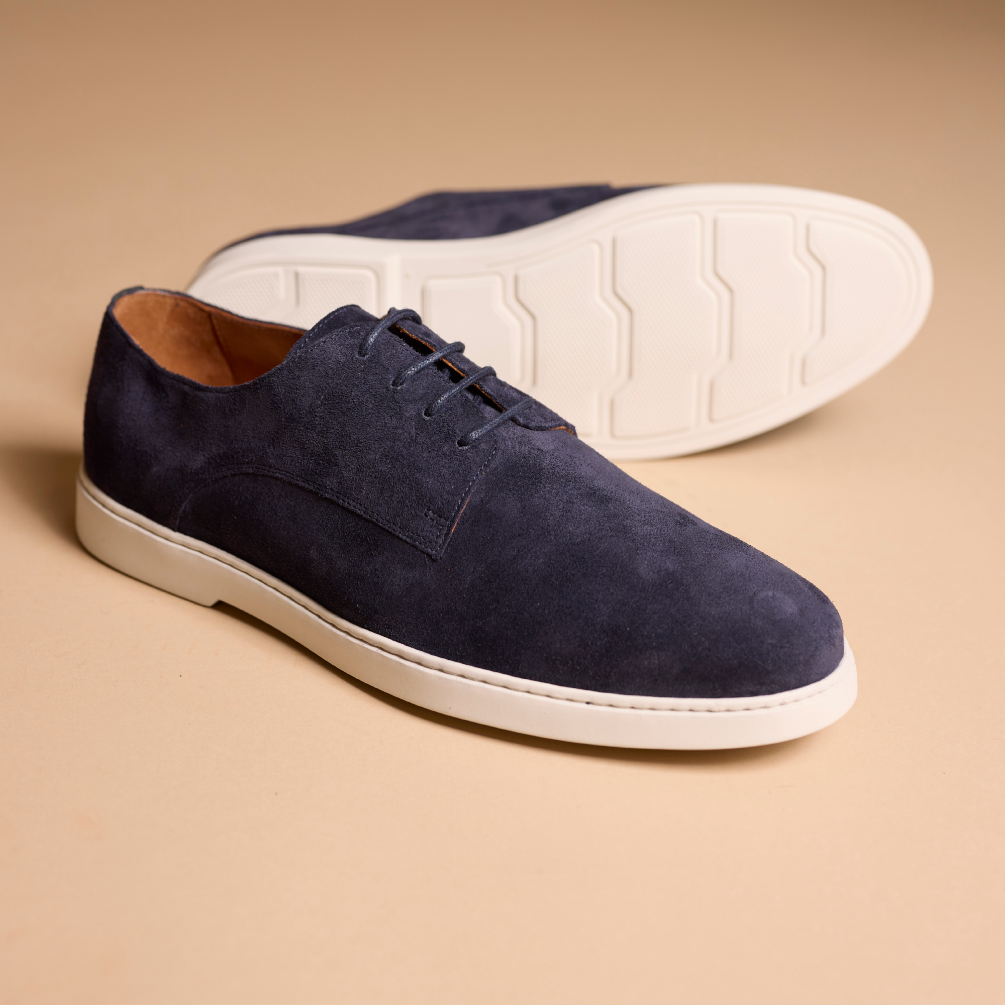 Hardrige - Chaussure bateau homme en nubuck Navy – Milos - Paros navy