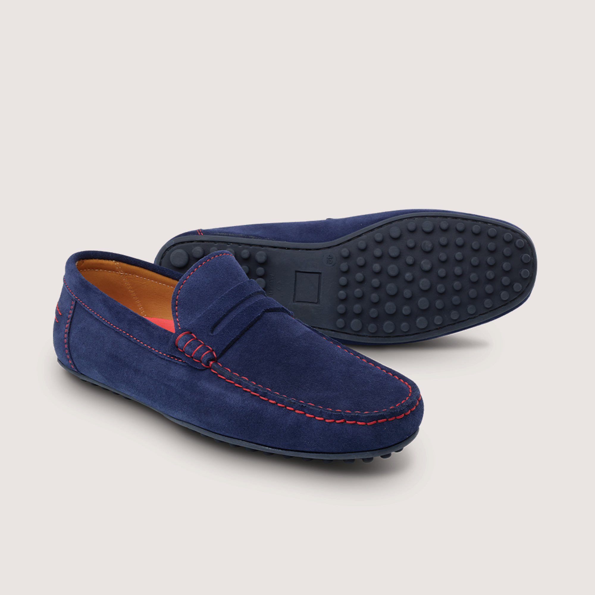 Hardrige - Fantômettes Homme 43/46 - Atlantic Navy & Rouge - vue 2