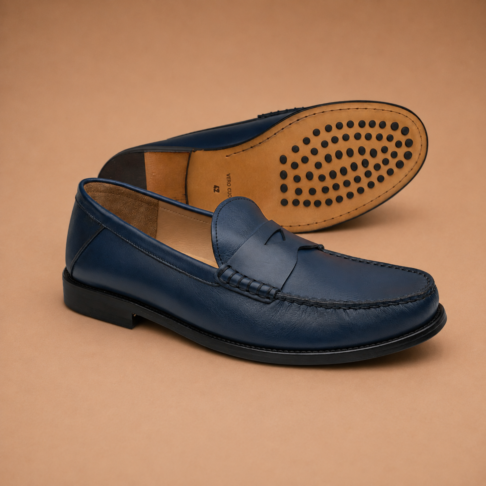 Hardrige - Ceinture Gauthier bleu - Mae Navy - vue 2