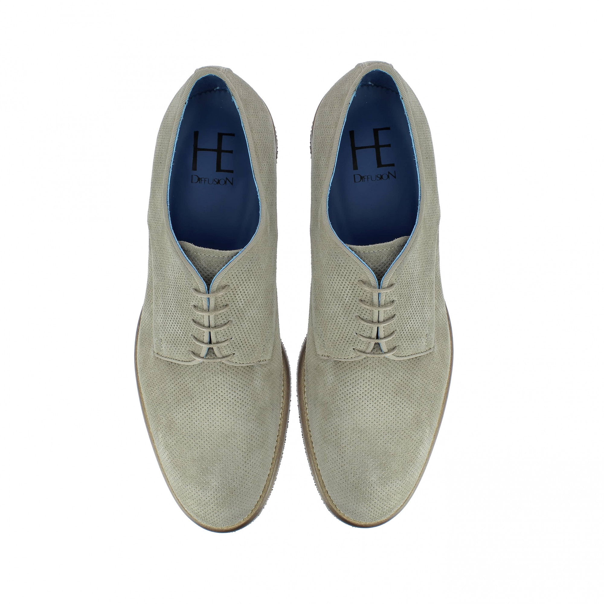 Hardrige - Outlet Homme - R261 velours taupe - vue 2