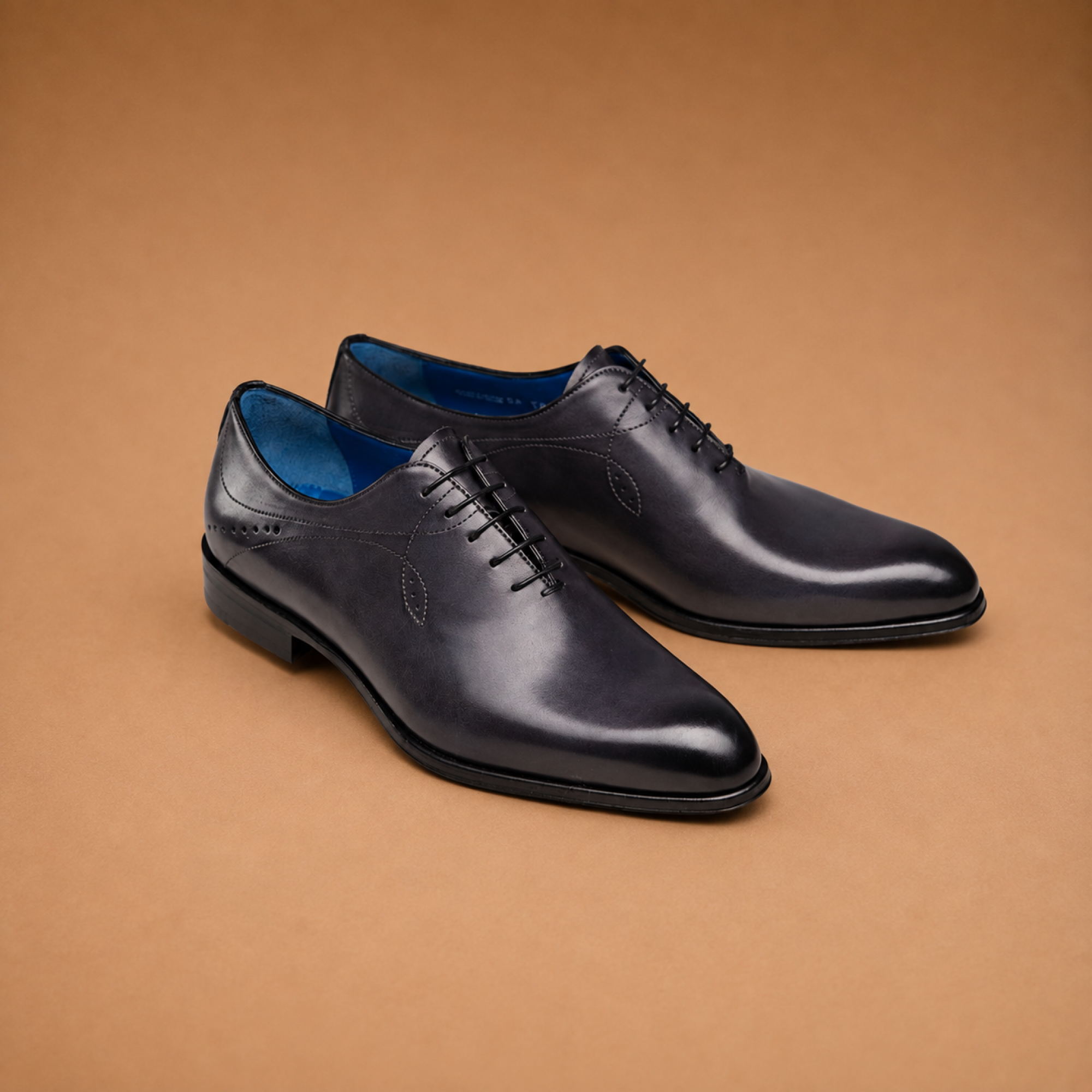 Hardrige, Richelieu homme en cuir anthracite – T687