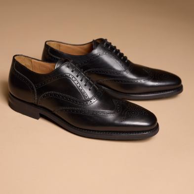 Richelieu homme en cuir noir – Lazar - vue 2