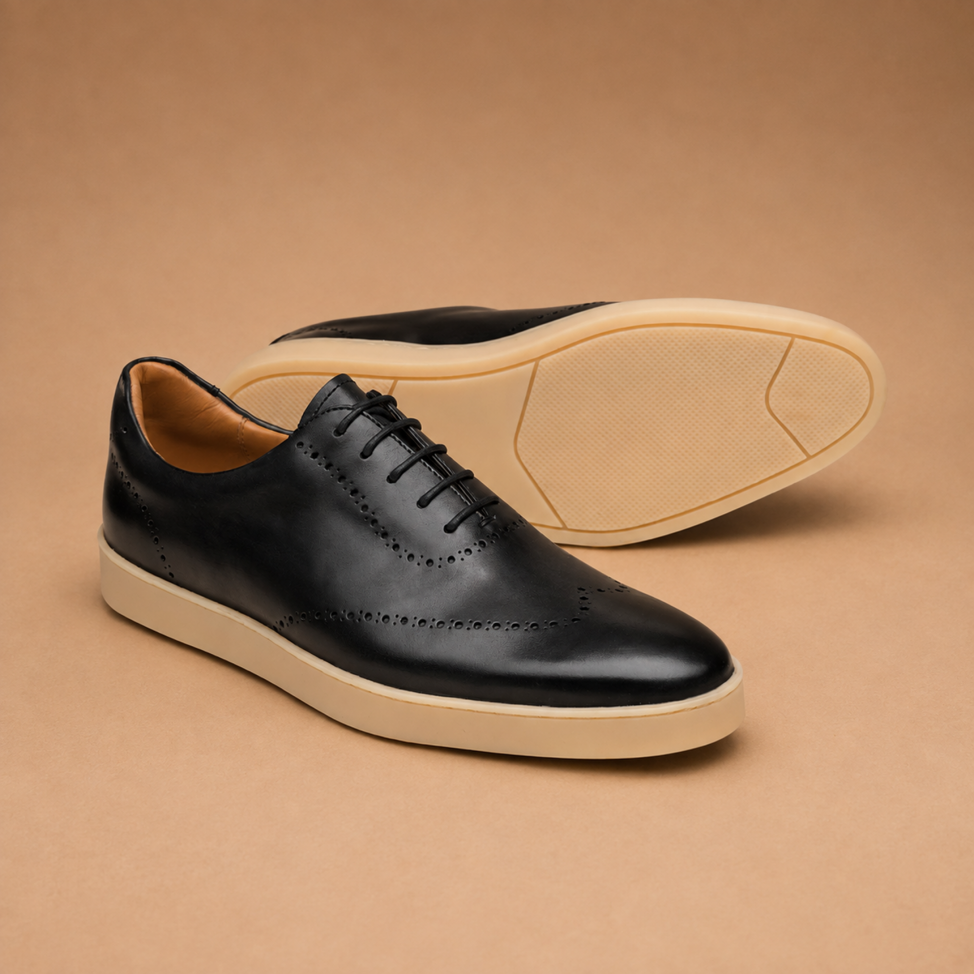 Hardrige - Richelieu homme en cuir noir – Will - Profil Gris - vue 2